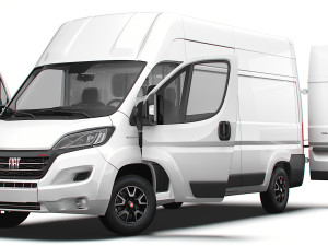 Fiat Ducato Van L3H3 HQ Interior 2023 Model 3D
