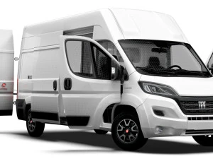Fiat Ducato Van L3H3 HQ Interior 2023 3D Model