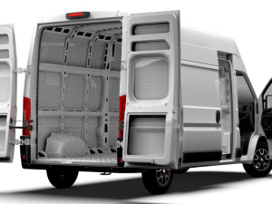 Fiat Ducato Van L3H3 HQ Interior 2023 Model 3D