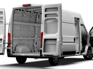 Fiat Ducato Van L3H3 HQ Interior 2023 3D Model