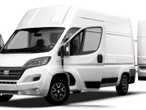 Fiat Ducato Van L3H3 HQ Interior 2023 Model 3D