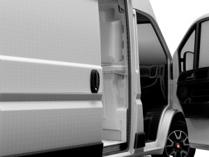 Fiat Ducato Van L3H3 HQ Interior 2023 Model 3D