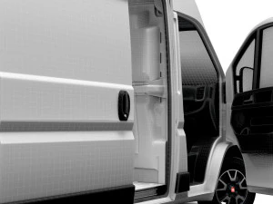 Fiat Ducato Van L3H3 HQ Interior 2023 3D Model