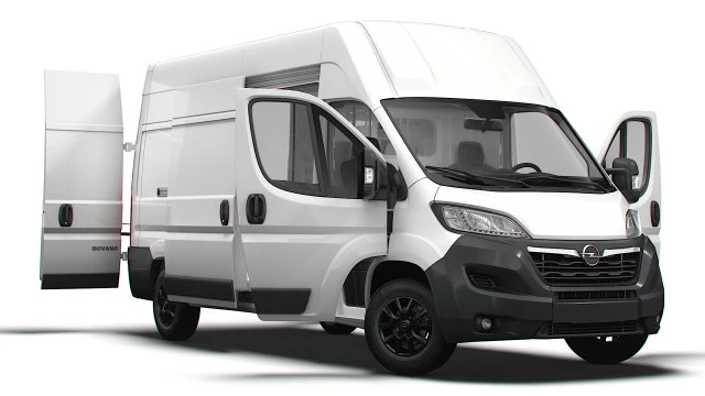 Opel Movano Van L3H3 HQ Int&eacute;rieur 2023 Modèle 3D .c4d .max .obj .3ds .fbx .stl .blend 