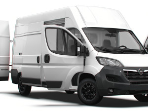 Opel Movano Van L3H3 HQ Interior 2023 3D Model