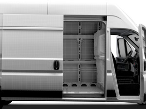 Opel Movano Van L3H3 HQ Interior 2023 3D Model