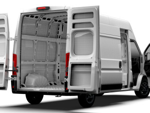 Opel Movano Van L3H3 HQ Interior 2023 3D Model