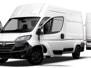 Opel Movano Van L3H3 HQ Interior 2023 3D Model
