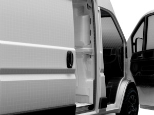 Opel Movano Van L3H3 HQ Interior 2023 3D Model