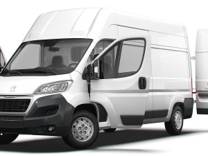 Peugeot Boxer Van L3H3 HQ Interior 2023 3D Модель