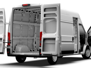 Peugeot Boxer Van L3H3 HQ Interior 2023 3D Модель