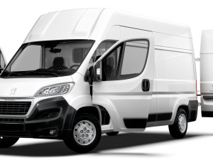 Peugeot Boxer Van L3H3 HQ Interior 2023 3D Модель