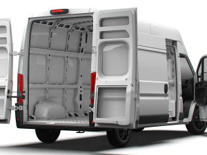 RAM Promaster Van L3H3 HQ Interior 2023 3D Model