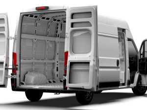 RAM Promaster Van L3H3 HQ Interior 2023 3Dモデル