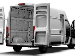 RAM Promaster Van L3H3 HQ Interior 2023 3D Model