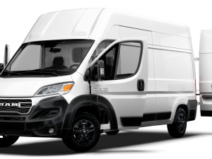 RAM Promaster Van L3H3 HQ Interior 2023 3Dモデル