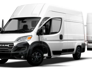 RAM Promaster Van L3H3 HQ Interior 2023 3D Model