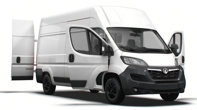 Vauxhall Movano Van L3H3 HQ Interior 2023 3D 모델 .c4d .max .obj .3ds .fbx .stl .blend