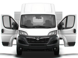 Vauxhall Movano Van L3H3 HQ Interior 2023 3D Model