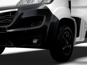 Vauxhall Movano Van L3H3 HQ Interior 2023 3D Model