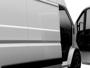 Vauxhall Movano Van L3H3 HQ Interior 2023 3D 모델