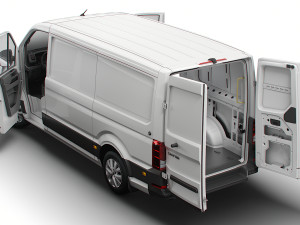 VW Crafter Panel Van L2H1 HQ Interior 2023 Modèle 3D