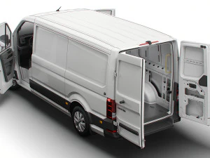 VW Crafter Panel Van L2H1 HQ Interior 2023 3D Model