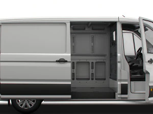 VW Crafter Panel Van L2H1 HQ Interior 2023 3D Model