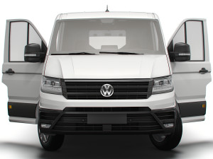 VW Crafter Panel Van L2H1 HQ Interior 2023 Modèle 3D