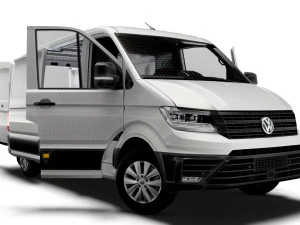 VW Crafter Panel Van L2H1 HQ Interior 2023 3D Model