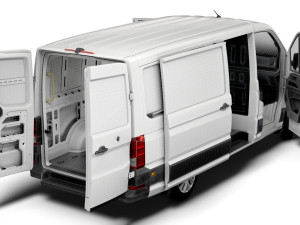 VW Crafter Panel Van L2H1 HQ Interior 2023 Modèle 3D