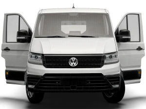 VW Crafter Panel Van L2H1 HQ Interior 2023 3D Model
