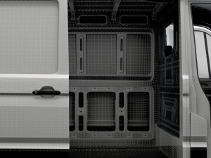 VW Crafter Panel Van L2H1 HQ Interior 2023 Modèle 3D