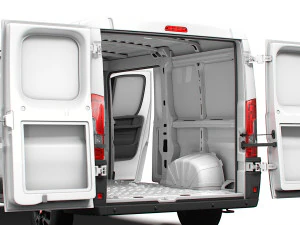 Fiat Ducato Van L2H1 HQ Interior 2023 3D Model