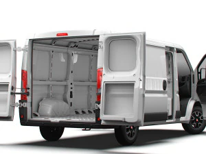 Fiat Ducato Van L2H1 HQ Interior 2023 3D Model