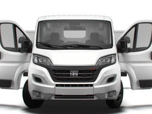 Fiat Ducato Van L2H1 HQ Interior 2023 3D Model