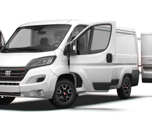 Fiat Ducato Van L2H1 HQ Interior 2023 3D Model