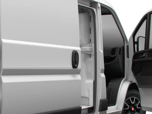 Fiat Ducato Van L2H1 HQ Interior 2023 3D Model