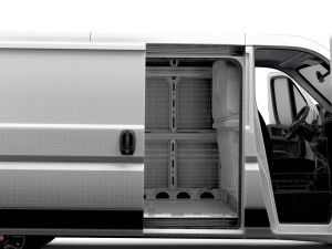 Fiat Ducato Van L2H1 HQ Interior 2023 Modelo 3D