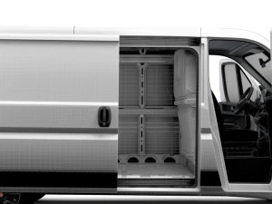 Fiat Ducato Van L2H1 HQ Interior 2023 3D Model