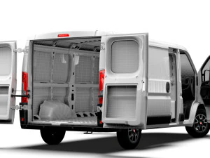 Fiat Ducato Van L2H1 HQ Interior 2023 3D Model