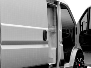 Fiat Ducato Van L2H1 HQ Interior 2023 Modelo 3D