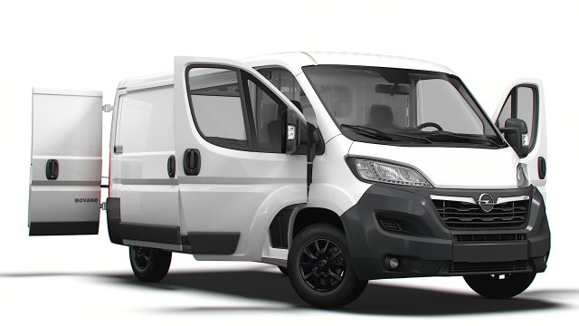 Opel Movano Van L2H1 HQ Interior 2023 Modelo 3D .c4d .max .obj .3ds .fbx .stl .blend 