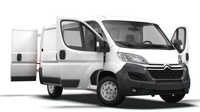 Citroen Jumper Van L1H1 HQ Interior 2023 3Dモデル .c4d .max .obj .3ds .fbx .stl .blend 