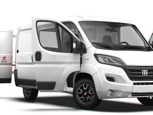 Fiat Ducato Van L1H1 HQ Interior2023 3D Model