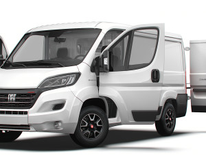 Fiat Ducato Van L1H1 HQ Interior2023 3D Model