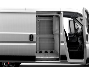 Fiat Ducato Van L1H1 HQ Interior2023 3D Model
