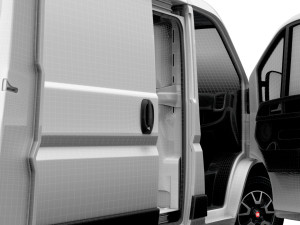 Fiat Ducato Van L1H1 HQ Interior2023 3D Model