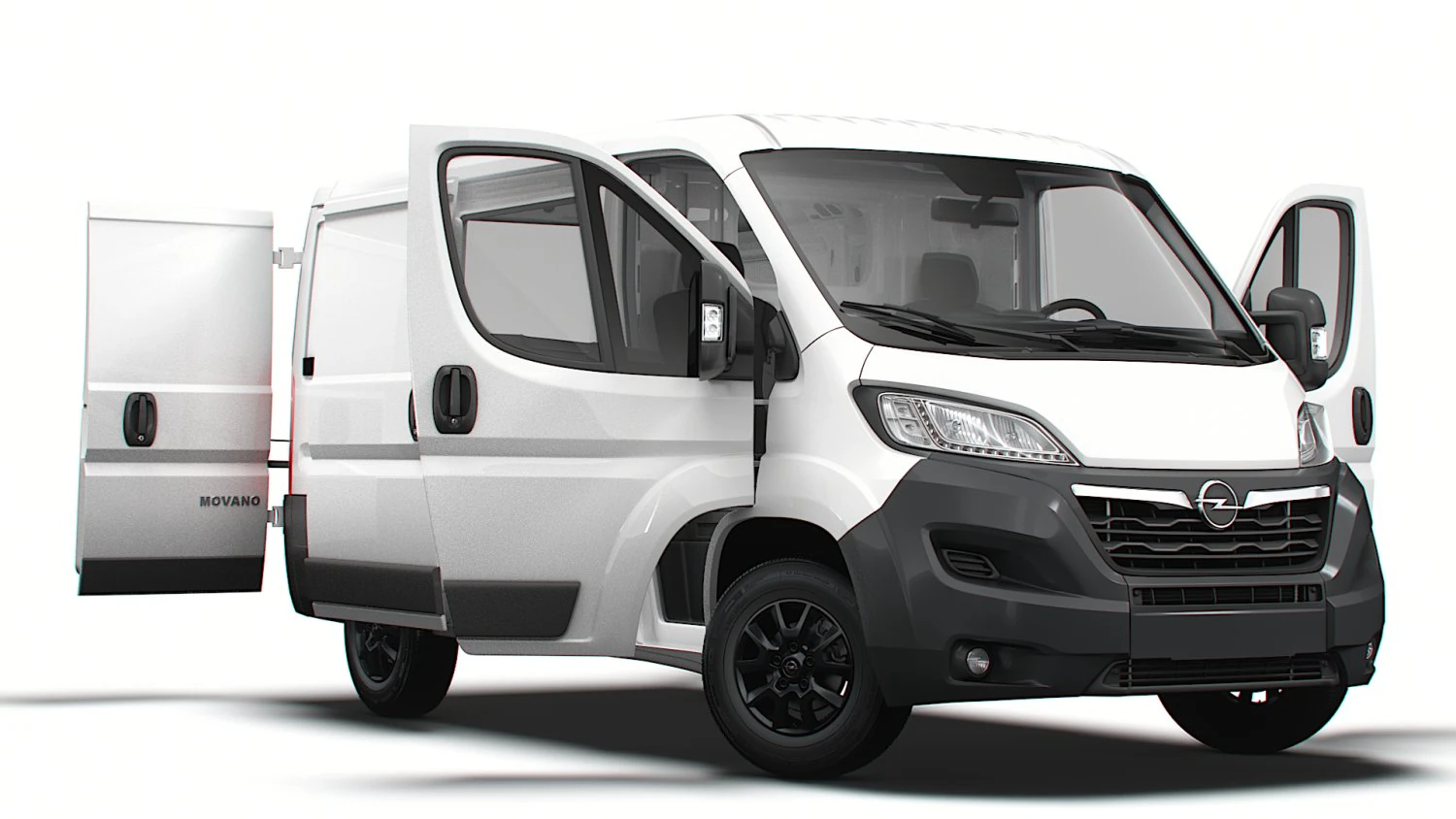 Opel Movano Van L1H1 HQ Interior 2023 3D Model .c4d .max .obj .3ds .fbx .stl .blend