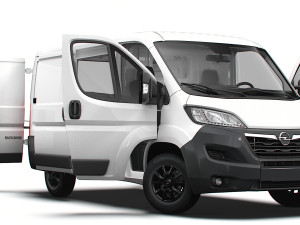 Opel Movano Van L1H1 HQ Interior 2023 3Dモデル